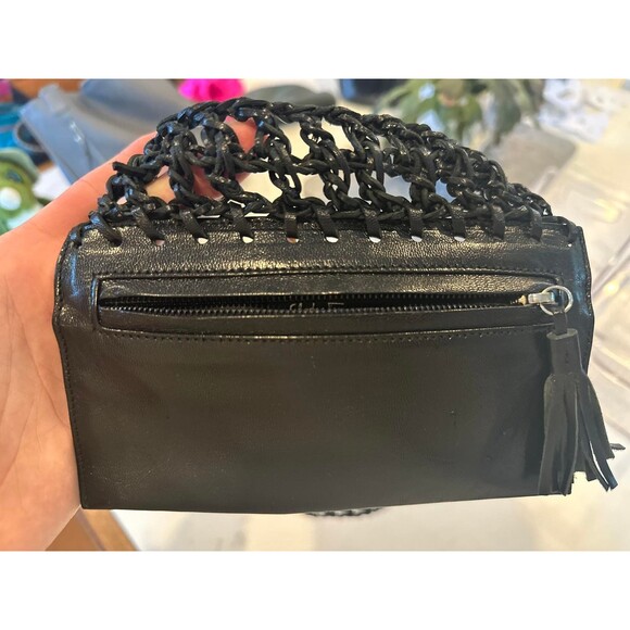 Salvatore Ferragamo Black Leather Belt Bag